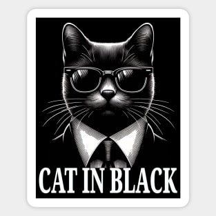 Black Cat in Black Magnet